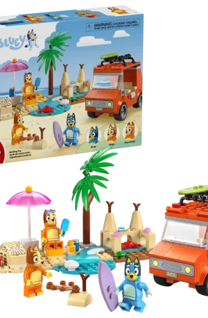 LEGO Bluey és családja a tengerpartra utazik