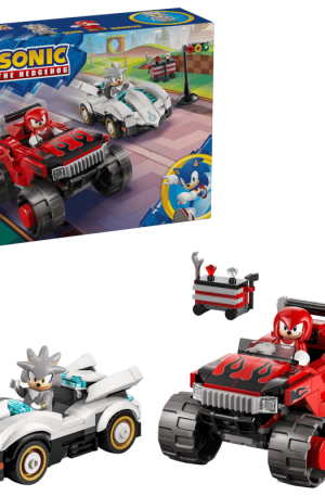 LEGO Silver autója Knuckles monster truckja ellen